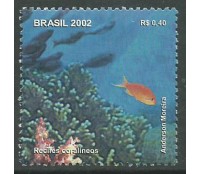 C2464 RECIFES CORALÍNEOS - DESTACADO DO BLOCO 125 - 2002 - 10.526 Mint
